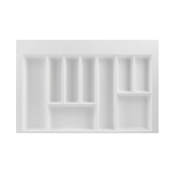 Лоток для столовых приборов W=800 (750-690mm) L=500 H=55 белый матовый MULLER