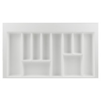 Лоток для столових приборів W=900 (850-790mm) L=500 H=55 білий матовий MULLER