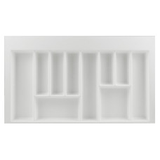 Лоток для столових приборів W=900 (850-790mm) L=500 H=55 білий матовий MULLER