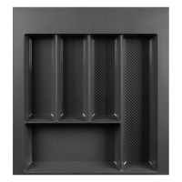 Лоток для столових приборів W=500 (450-390mm) L=500 H=55 антрацит MULLER