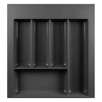 Лоток для столовых приборов W=500 (450-390mm) L=500 H=55 антрацит MULLER