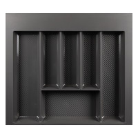 Лоток для столових приборів W=600 (550-490mm) L=500 H=55 антрацит MULLER