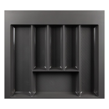 Лоток для столовых приборов W=600 (550-490mm) L=500 H=55 антрацит MULLER