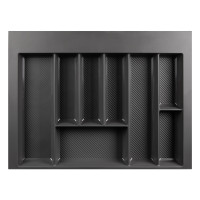 Лоток для столових приборів W=700 (650-590mm) L=500 H=55 антрацит MULLER