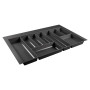 Лоток для столових приборів W=800 (750-690mm) L=500 H=55 антрацит MULLER