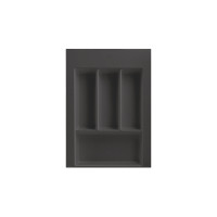 Лоток для столовых приборов W=400 (350-290mm) L=500 H=55 антрацит матовый MULLER