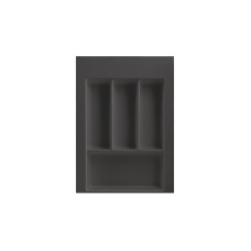 Лоток для столових приборів W=400 (350-290mm) L=500 H=55 антрацит матовий MULLER