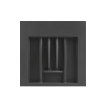 Лоток для столовых приборов W=550-500 W=503 L=498 H=45 антрацит матовый Италия