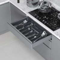 Купити лоток для столових приладів STARAX S-2289-А 740*490*45 антрацит
