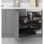 Карго для кухні Starax S-3001-P-A Premium Secret Corner  висувний кутовий механізм лівий 450 мм