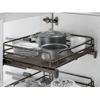 Кошик висувний 450 з доводчиком Inoxa Ellite 5202ЕYD титан