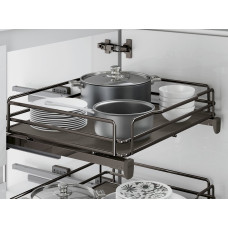 Кошик висувний 450 з доводчиком Inoxa Ellite 5202ЕYD титан