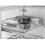 Кошик висувний 450 з доводчиком Inoxa Ellite 5202ЕYD хром / білий