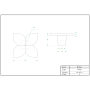 РУЧКА МЕБЛЕВА PETAL/ БРАШОВАНЕ ЗОЛОТО