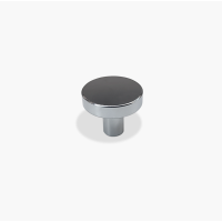 Ручка кнопка Puck хром