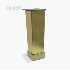 Ніжка меблева Tower 40*40*120, золото браш