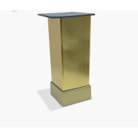  Ножка мебельная Tower 40*40*100, ЗОЛОТО БРАШ