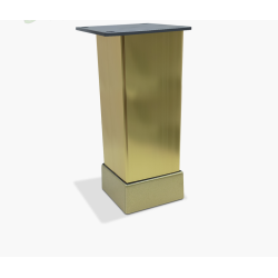  Ножка мебельная Tower 40*40*100, ЗОЛОТО БРАШ