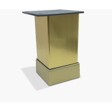 Ніжка меблева Tower 40*40*80, золото браш