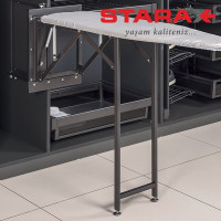 Прасувальна дошка складна для гардероба Starax S-6611 антрацит