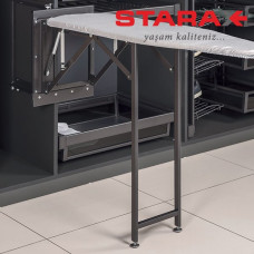 Прасувальна дошка складна для гардероба Starax S-6611 антрацит