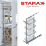 Карго для кухні Starax S - 1121 галерея висувна 330х500х1250-1400 мм, секція 400 мм