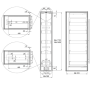 Карго-колона Aster NV 300мм графіт 5 кошиків 1659-2059мм Muller