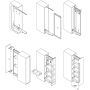 Карго-колона Aster NV 300мм графіт 5 кошиків 1659-2059мм Muller
