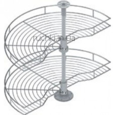Карусель для кухні 1/2, 450мм, d=740х420х650-700мм, хром s-3011 Starax