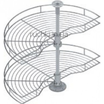 Купить Карусель для кухни 1/2, 450мм, d=740х420x650-700мм, хром S-3011 Starax КАРУСЕЛЬ ДЛЯ КУХНИ от Мебельная фурнитура STARAX (Турция)