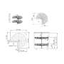 Карусель 3/4 GIFF d=750, h=650-700 хром