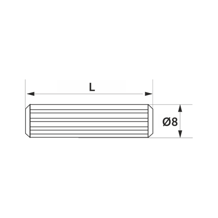 Шканты деревянные GIFF 8Х30 (1000 ШТ)