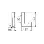 Меблевий гачок Gamet WP37-G0004 хром