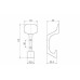Купити Гачки для одягу TOLEDO C0 подвійний, Чорний матовий ГАЧКИ ДЛЯ ОДЯГУ від Меблеві ручки GTV (Польща) - 1