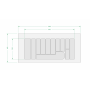 Купити лоток для столових приладів білий+золото 1035*480/490