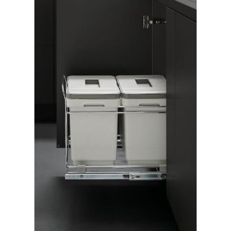 Системы сортировки мусора для кухни VIBO модуль 400 15+15 л
