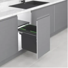 Система для сміття на Тандем напрямних Blum, 35л, 364x470x435, секція 400мм, АНТРАЦИТ