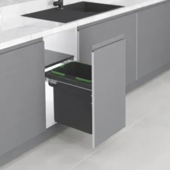 Система для мусора на Тандем направляющих Blum, 35л, STARAX S-2300-A 364x470x435, секция 400мм, АНТРАЦИТ