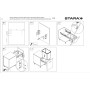 Система для мусора на Тандем направляющих Blum, 35л, STARAX S-2300-A 364x470x435, секция 400мм, АНТРАЦИТ