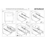 Система для мусора на Тандем направляющих Blum, 35л, STARAX S-2300-A 364x470x435, секция 400мм, АНТРАЦИТ