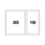 Система сортування відходів  SELECT II 60/2 BLANCO (526203)