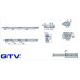 Купить Направляющая шариковая GTV полного выдвижения Н=45мм L=600мм Push to open НАПРАВЛЯЮЩИЕ ДЛЯ ЯЩИКОВ от Фурнитура GTV - 1