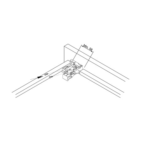 Направляючі прихованого монтажу част.в. SC L=500 MULLER 18mm max 1D