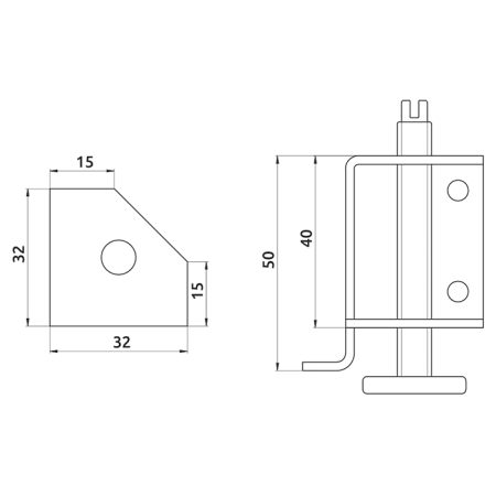 Ніжки для шафи GIFF H=25 (комплект 2 шт)