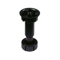 Ніжки для кухонних меблів Scilm з регулюванням h=80/130мм Чорний