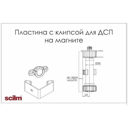 Ніжки для кухні Scilm для цоколя з ДСП