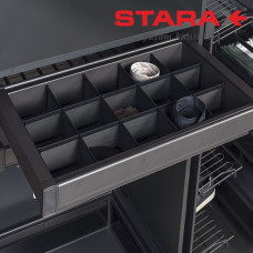 Органайзер для білизни в секцію 600 мм Starax S-6715-A (S-6805) антрацит