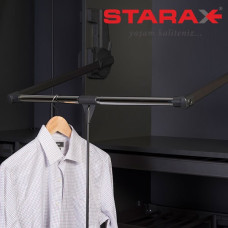 Пантограф в шафу ліфт на 15 кг Starax S-6014-A (S-6017) антрацит