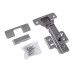 Купити Петля накладна (міні) з дотягувачем Slide-on GIFF d=26 Н=0 нікель ПЕТЛІ МЕБЛЕВІ від Меблева фурнітура GIFF - 1