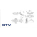 Купити Петля GTV швидкознімна для вузького алюмінієвого профілю накладна без доводчика і монтажною планкою ПЕТЛІ GTV від Фурнітура GTV - 1